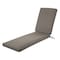 Classic Accessories Ravenna Water-Resistant Patio Chaise Cushion, 80 x 26 x 3 Inch, Dark Taupe 62-178-011001-EC - alternate 1